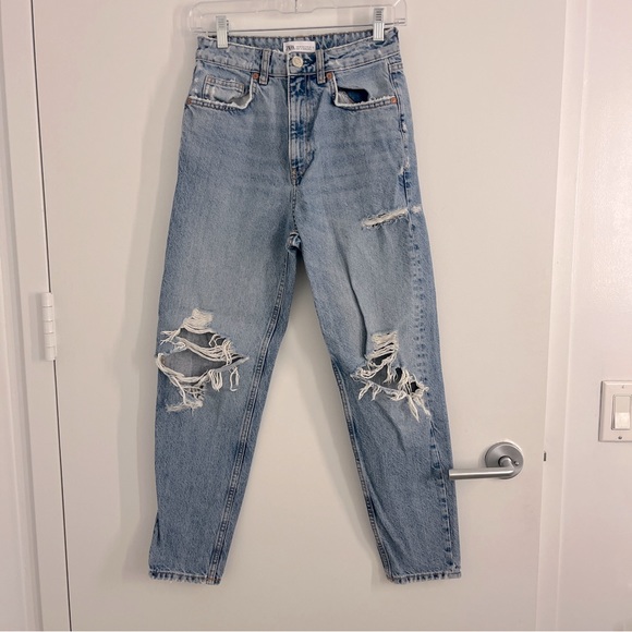 ZARA High Rise Jeans - Picture 1 of 8